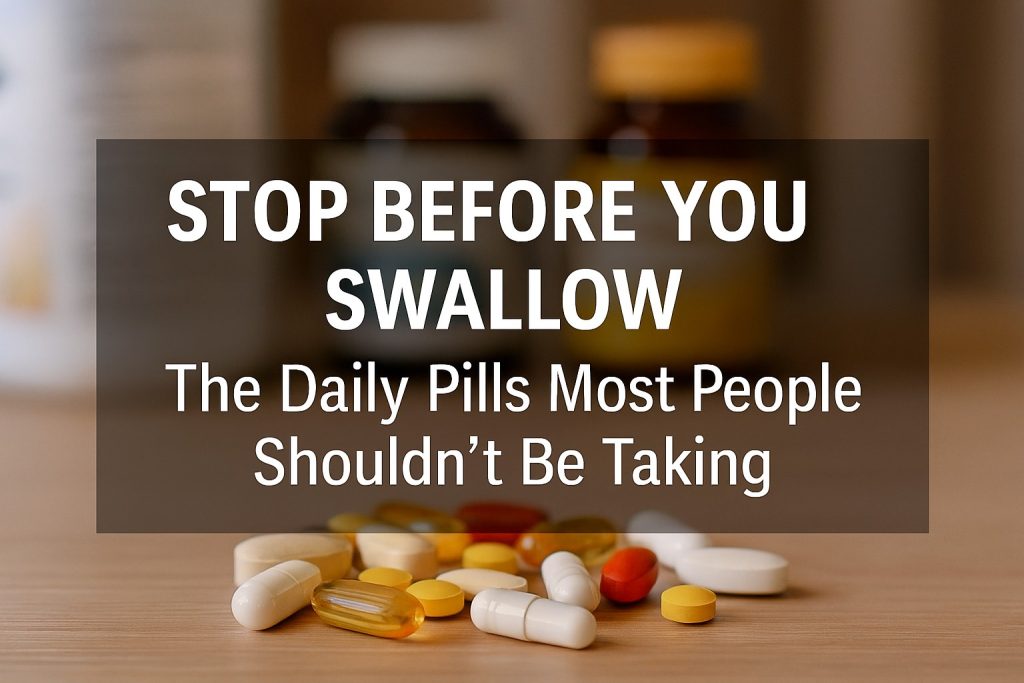 Stop Before You Swallow – The Daily Pills Most People Shouldn’t Be Taking